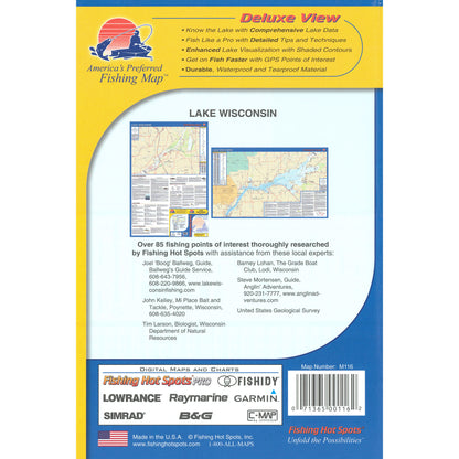 Lake Wisconsin Fishing Map (Columbia Co)