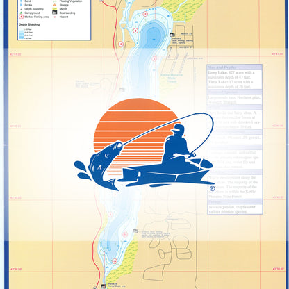 Long Lake (Fond du Lac Co) Fishing Map