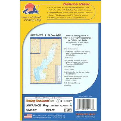 Petenwell Flowage (Juneau/Adams Co) Fishing Map