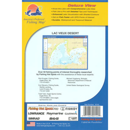 Lac Vieux Desert Fishing Map