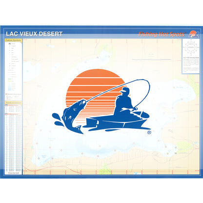 Lac Vieux Desert Fishing Map