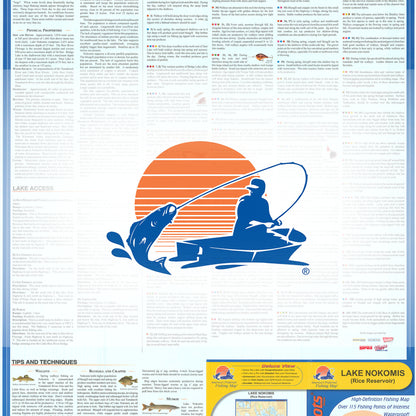 Lake Nokomis Fishing Map (Lincoln Co)