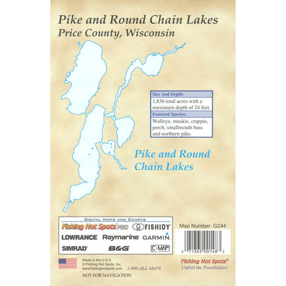 Pike/Round Chain (Price Co) Fishing Map