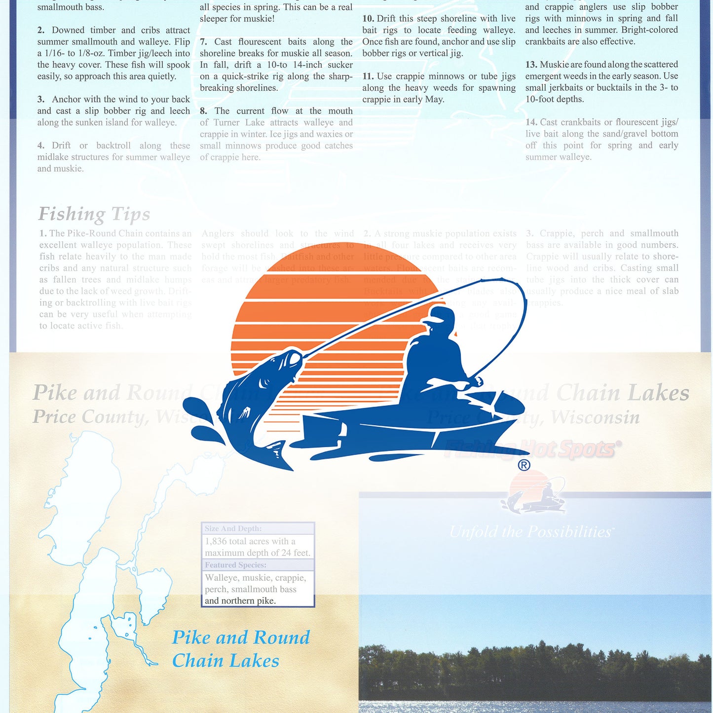 Pike/Round Chain (Price Co) Fishing Map