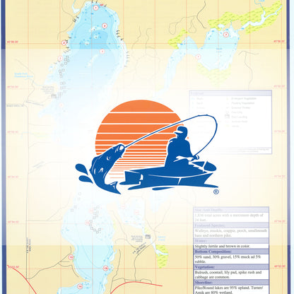 Pike/Round Chain (Price Co) Fishing Map