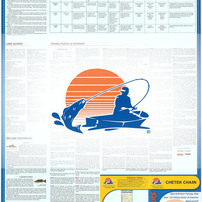 Chetek Chain (Barron Co) Fishing Map