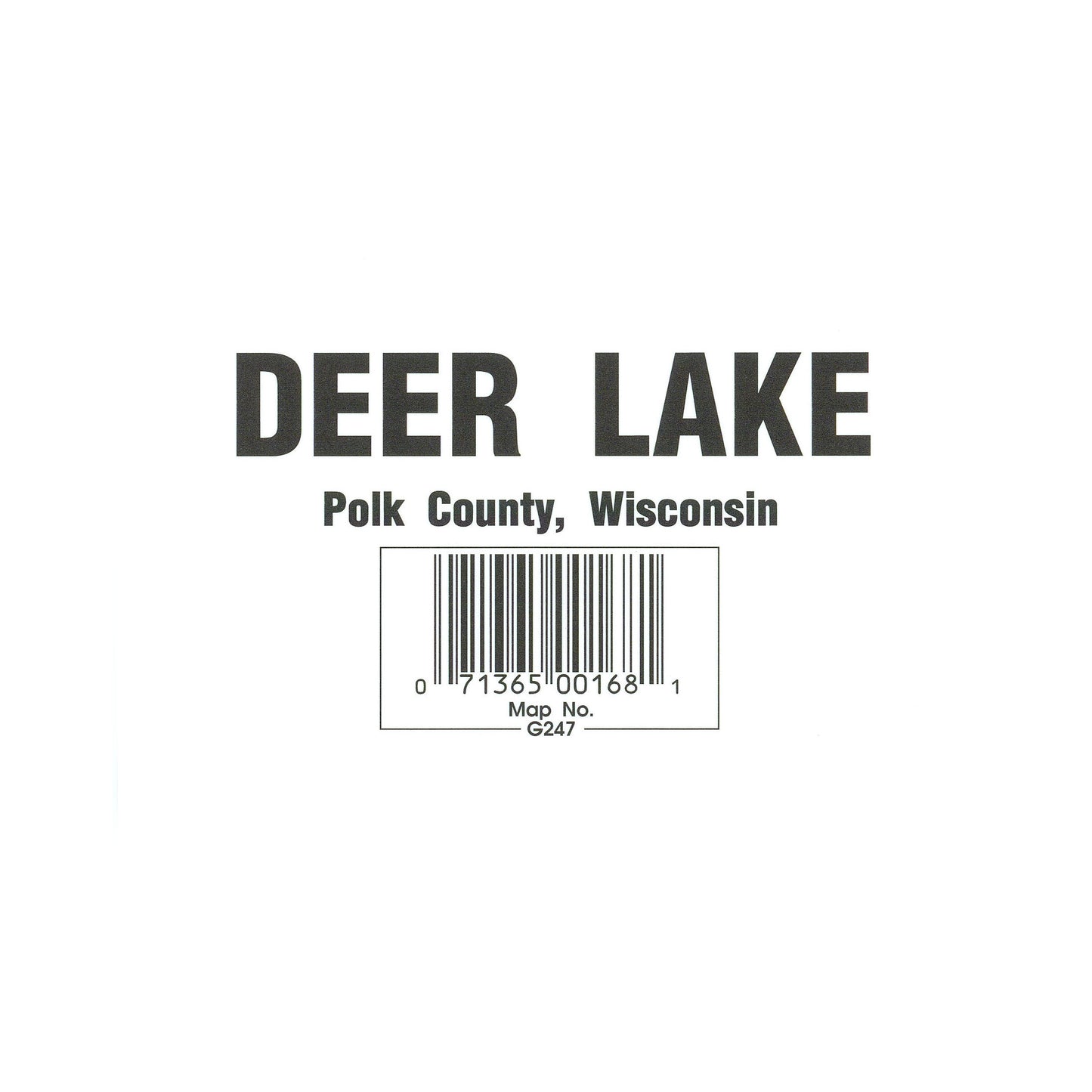 Deer Lake (Polk Co.) Fishing Map