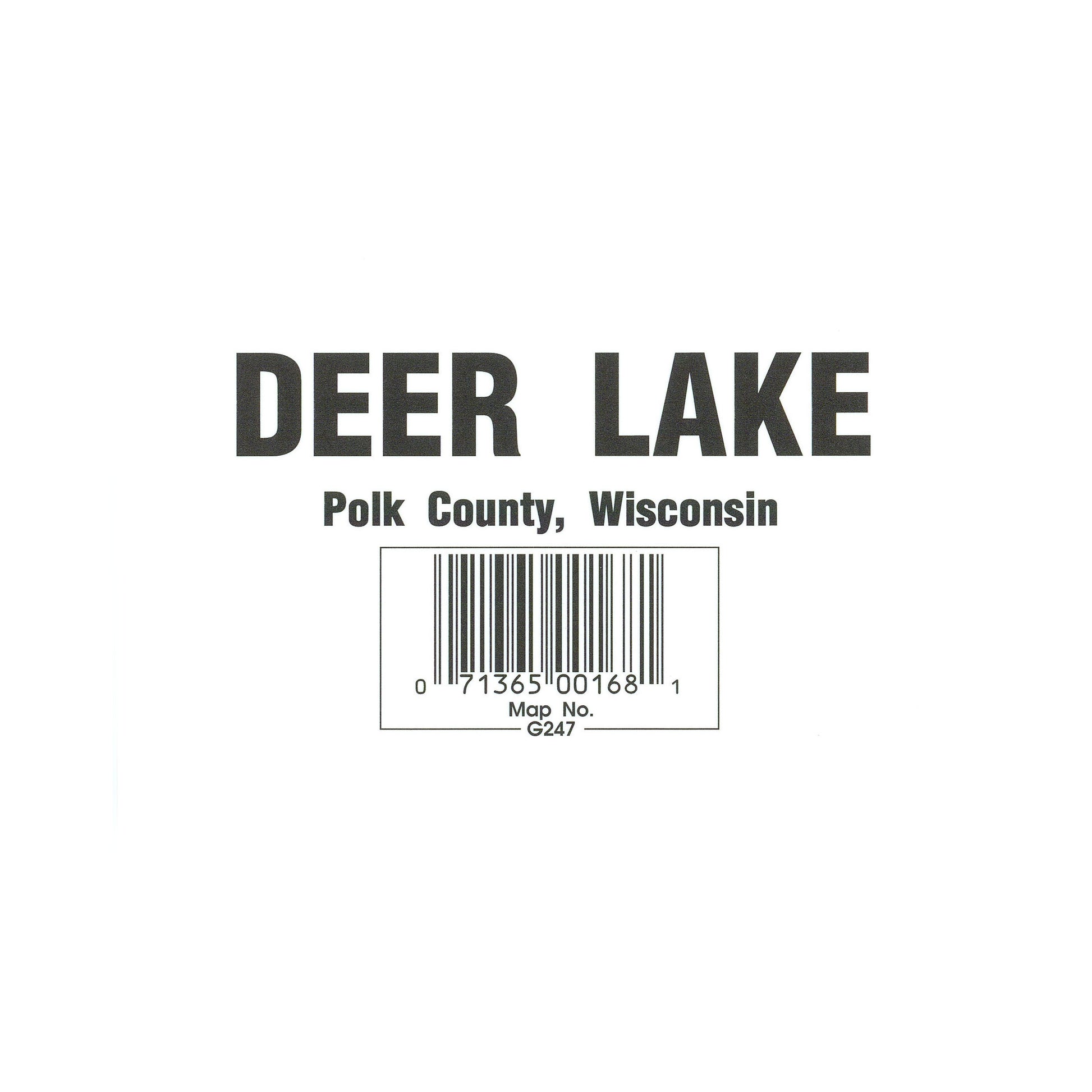 Deer Lake (Polk Co.) Fishing Map