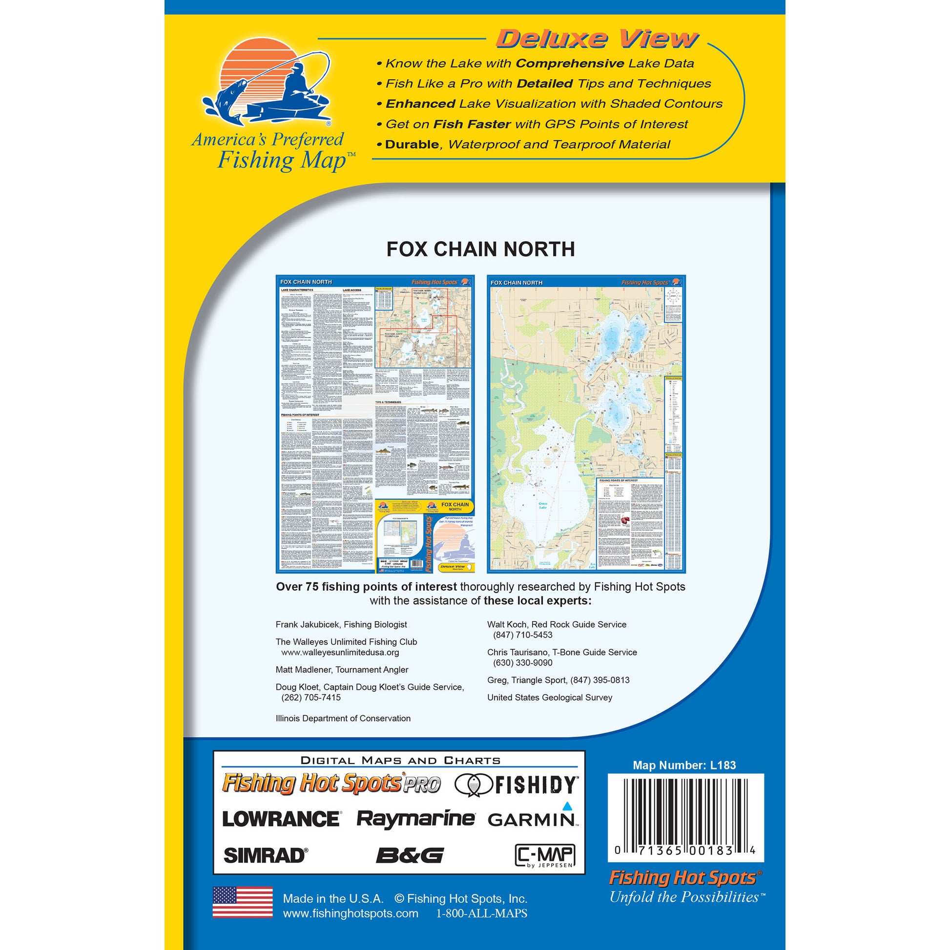 Fox Chain-North Fishing Map