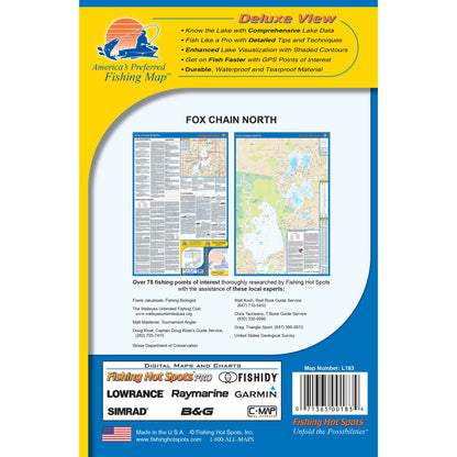 Fox Chain-North Fishing Map
