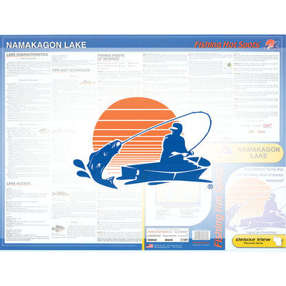 Lake Namakagon Fishing Map (Bayfield Co)