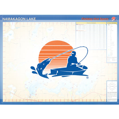 Lake Namakagon Fishing Map (Bayfield Co)
