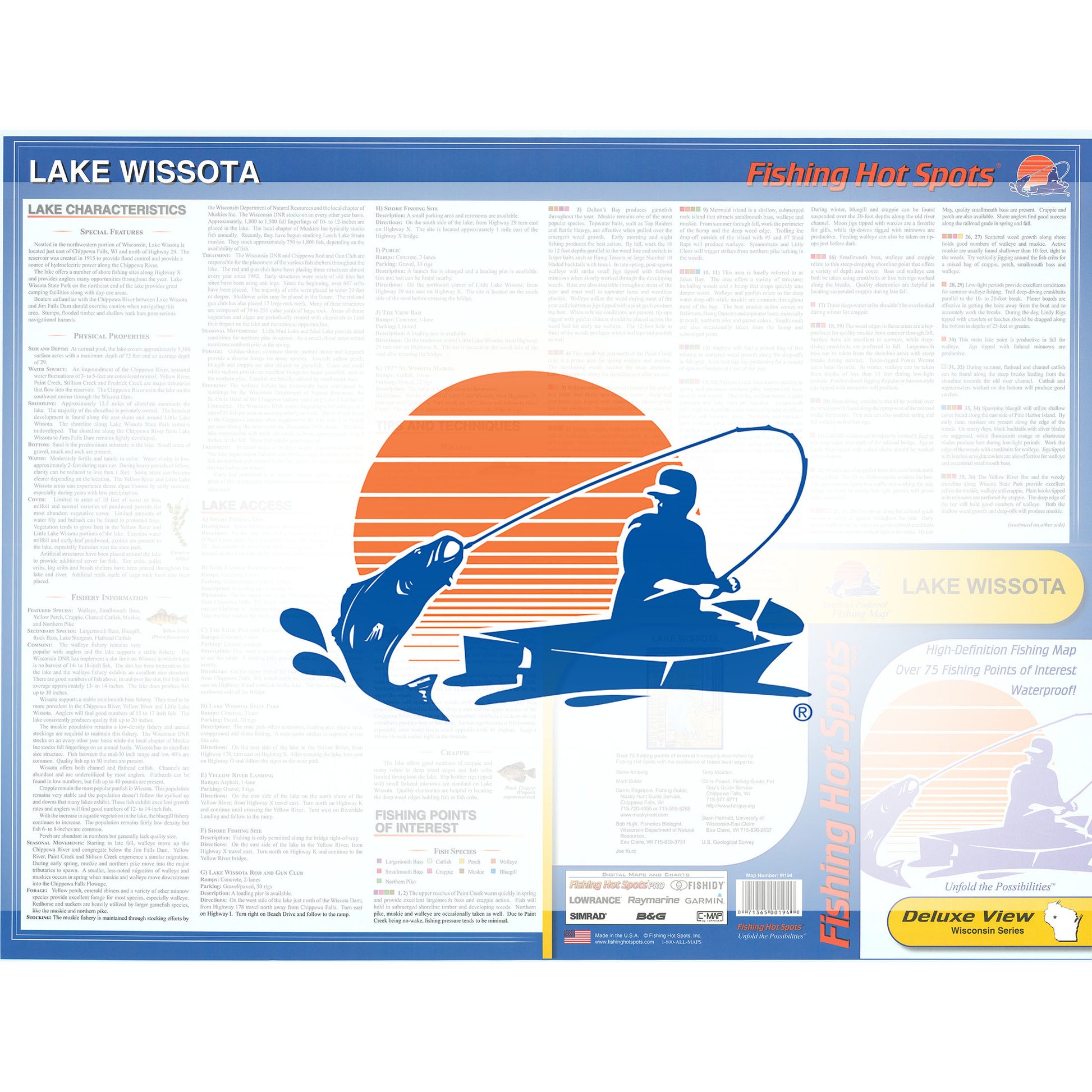 Lake Wissota Fishing Map (Chippewa Co)