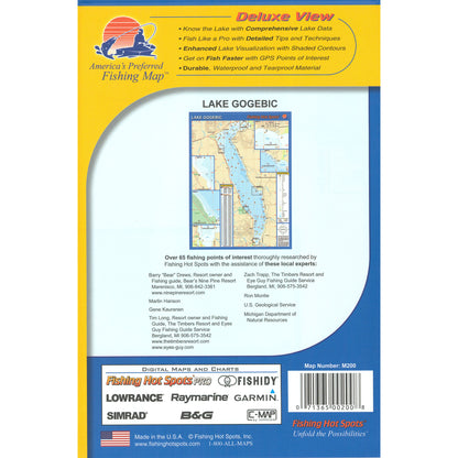 Lake Gogebic Fishing Map