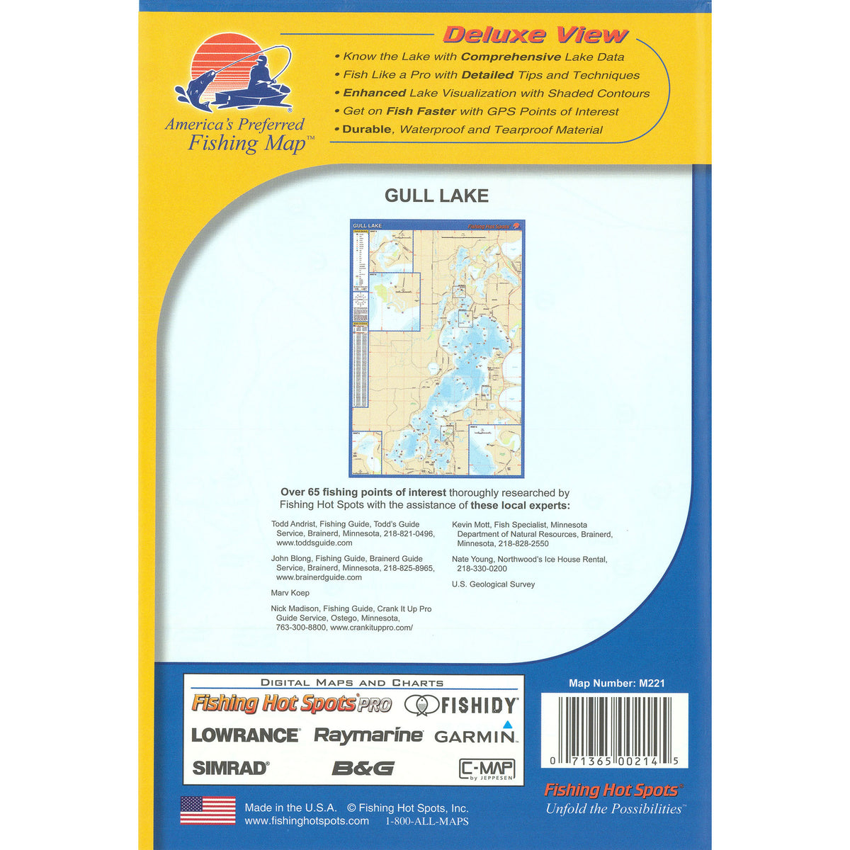 Gull Lake (Crow Wing/Cass Co. Fishing Map, MN) Fishing Map
