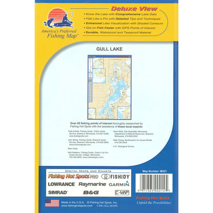 Gull Lake (Crow Wing/Cass Co. Fishing Map, MN) Fishing Map