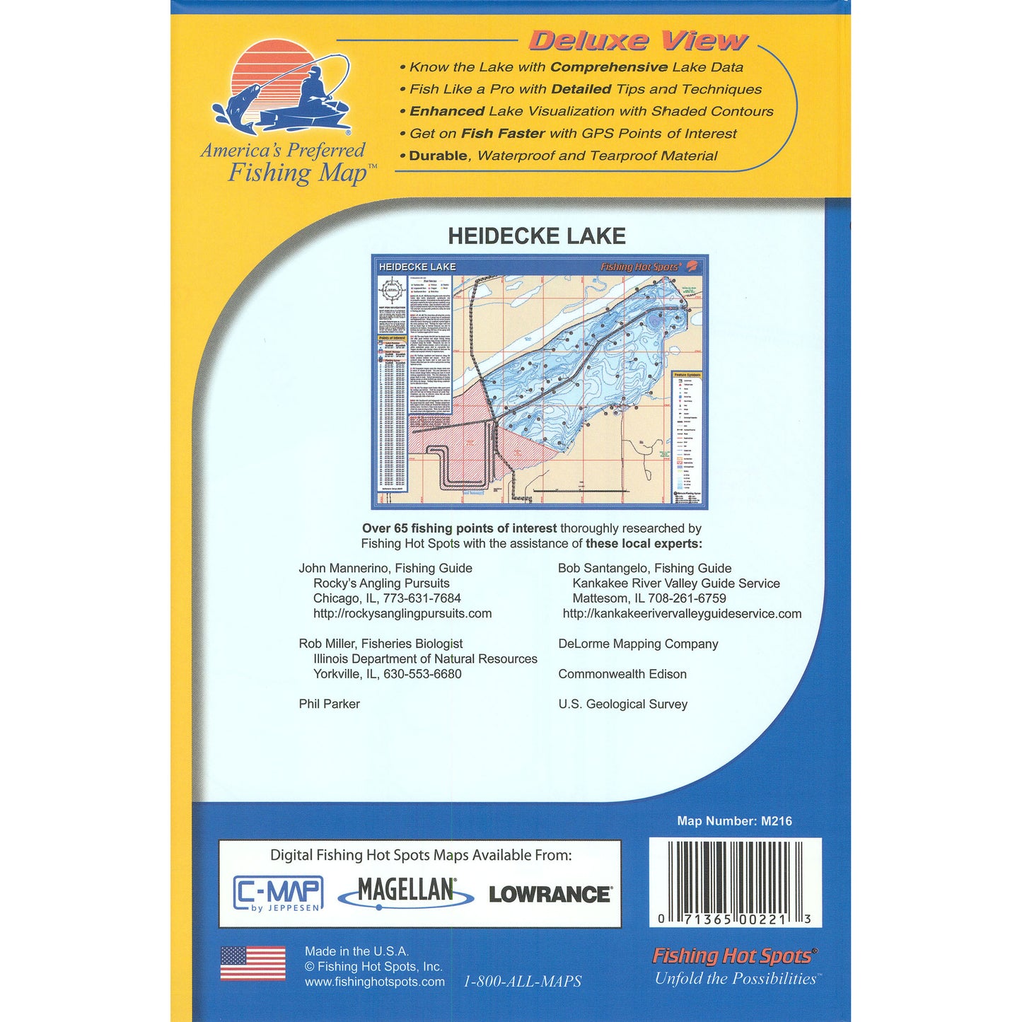 Heidecke (Collins) Lake Fishing Map