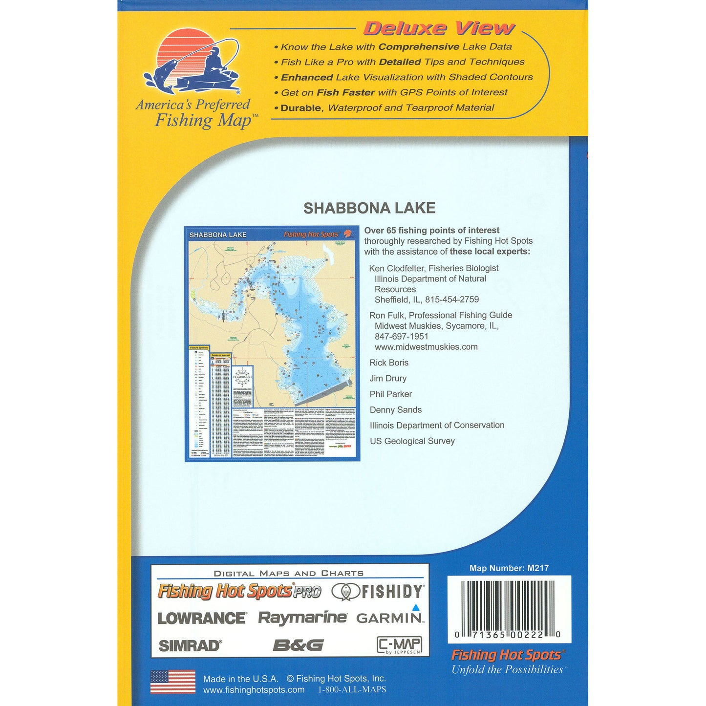 Shabbona Lake Fishing Map