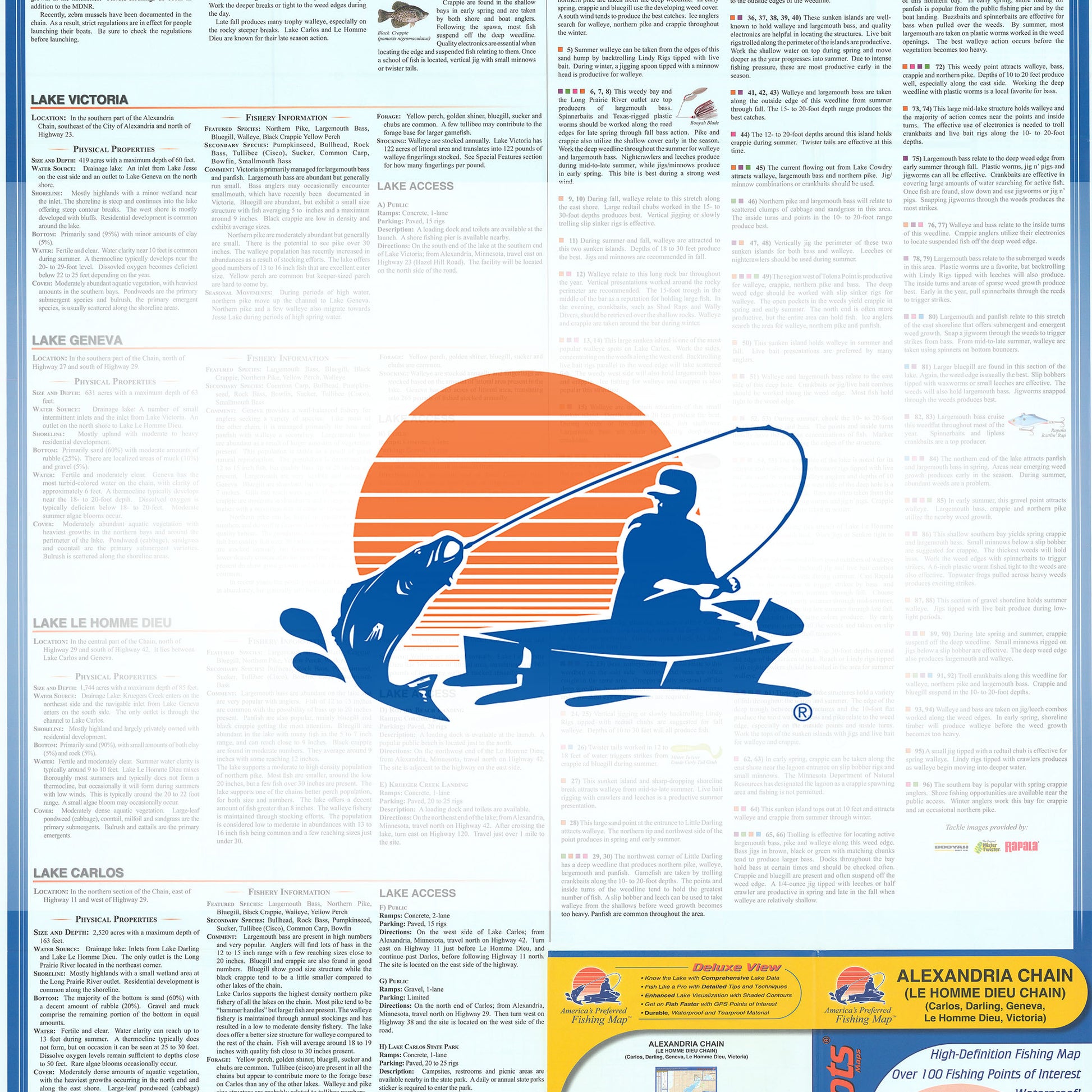 Alexandria Chain Fishing Map