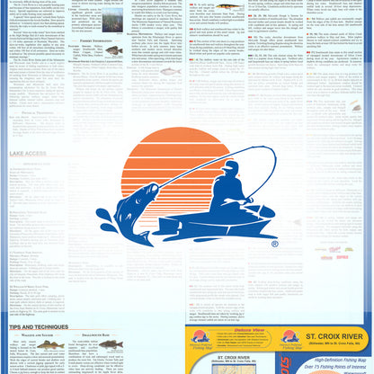 St. Croix River (Stillwater to St. Croix Falls - WI/MN) Fishing Map