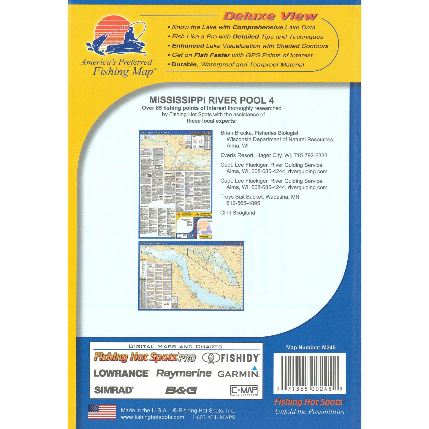 Mississippi River-Pool 4 Fishing Map (includes Pepin - WI/MN)
