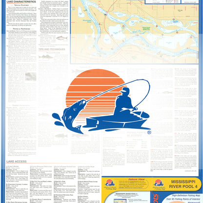 Mississippi River-Pool 4 Fishing Map (includes Pepin - WI/MN)
