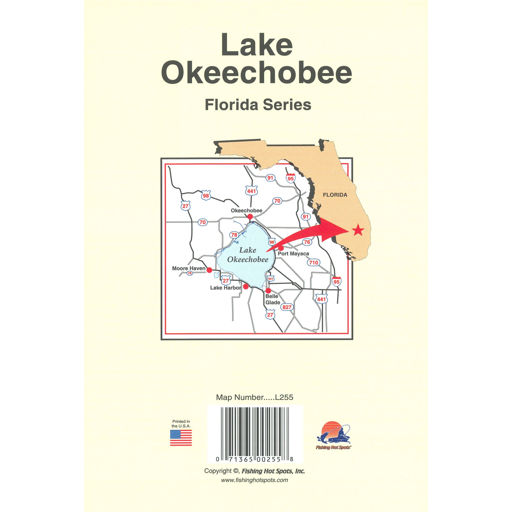 Lake Okeechobee Fishing Map