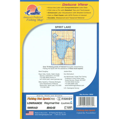 Spirit Lake Fishing Map