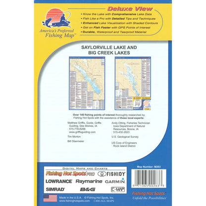Saylorville-Big Creek Lakes Fishing Map