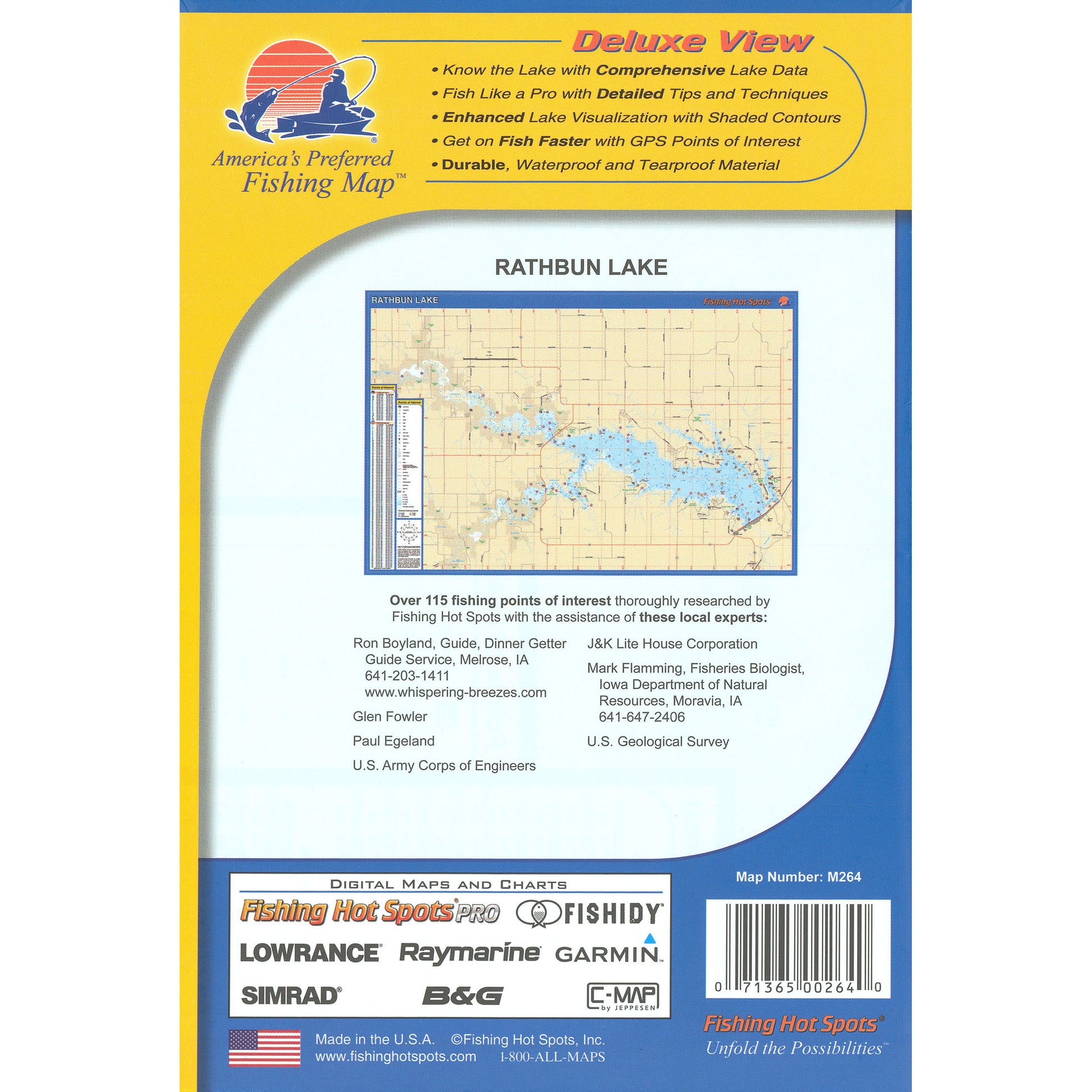 Rathbun Lake Fishing Map