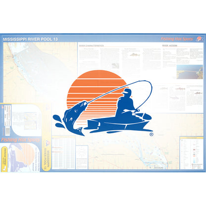 Mississippi River-Pool 13 Fishing Map