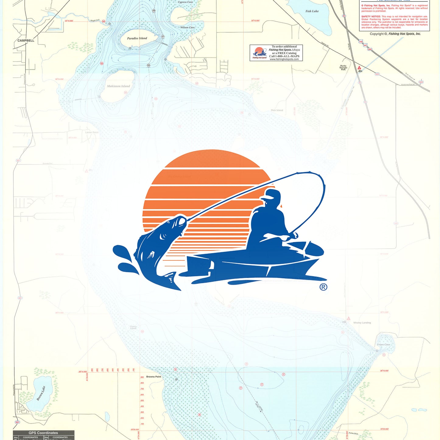 Lake Tohopekaliga Fishing Map