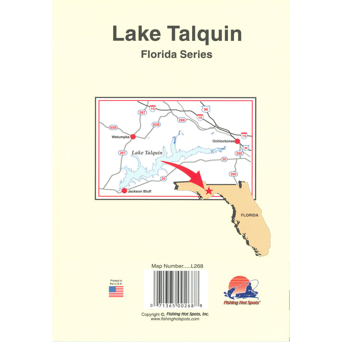 Lake Talquin Fishing Map