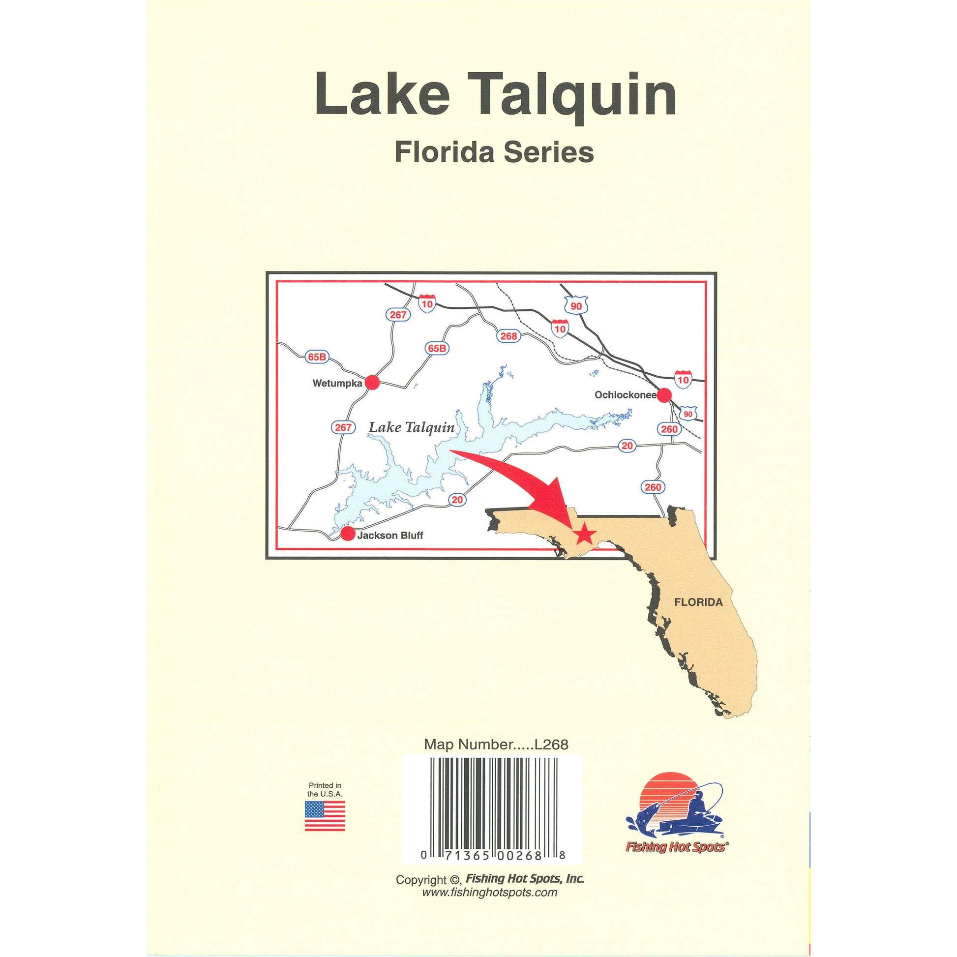 Lake Talquin Fishing Map