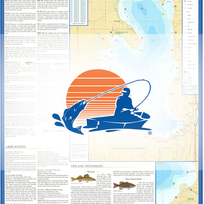 Mullett & Burt Lakes Fishing Map