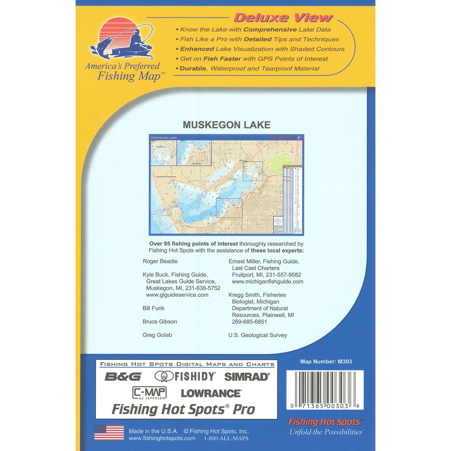 Muskegon Lake Fishing Map