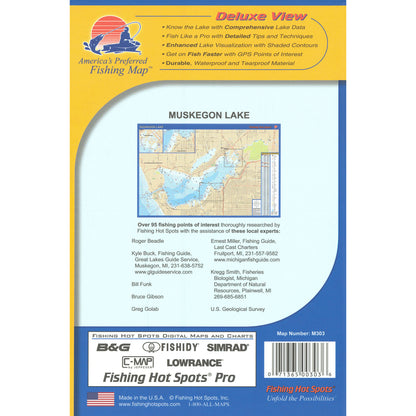 Muskegon Lake Fishing Map