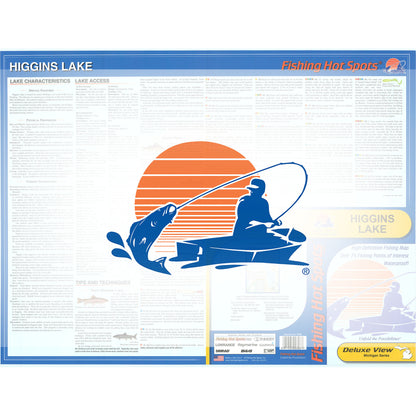 Higgins Lake Fishing Map