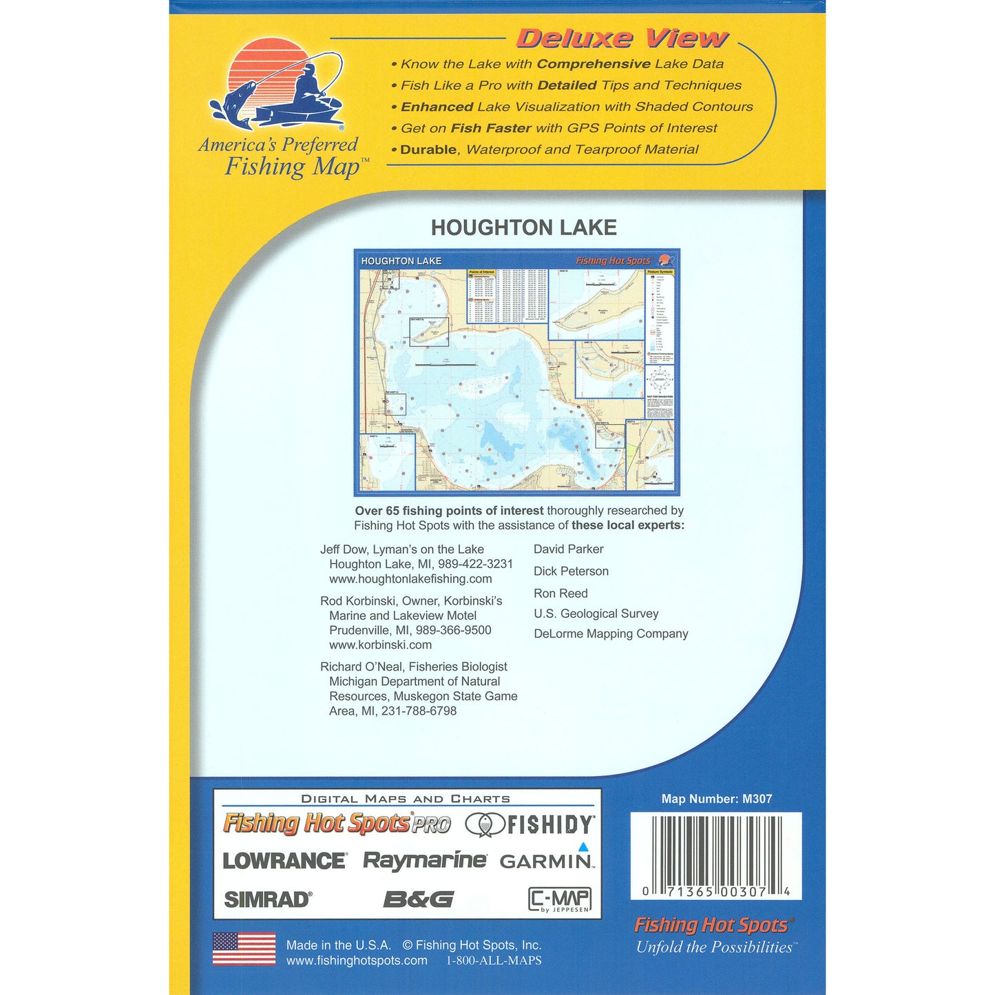 Houghton Lake Fishing Map
