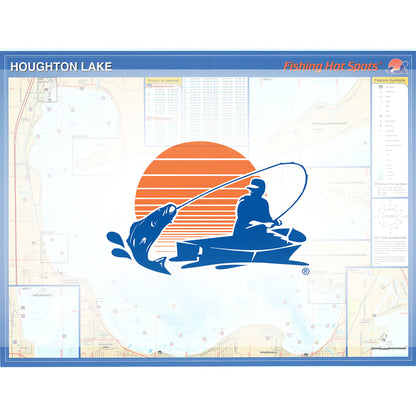 Houghton Lake Fishing Map