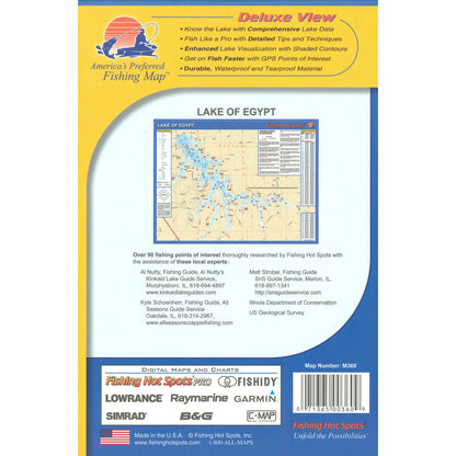Lake of Egypt Fishing Map