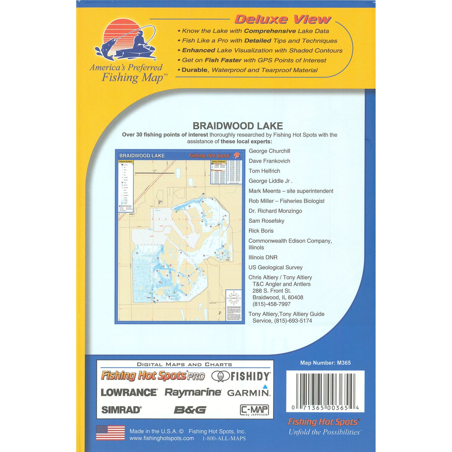 Braidwood Lake Fishing Map