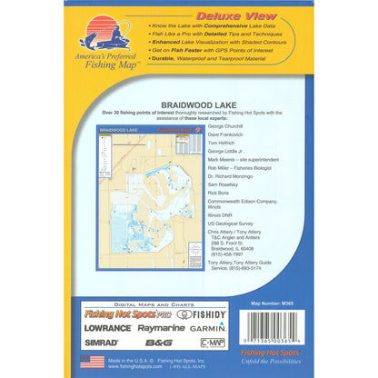 Braidwood Lake Fishing Map