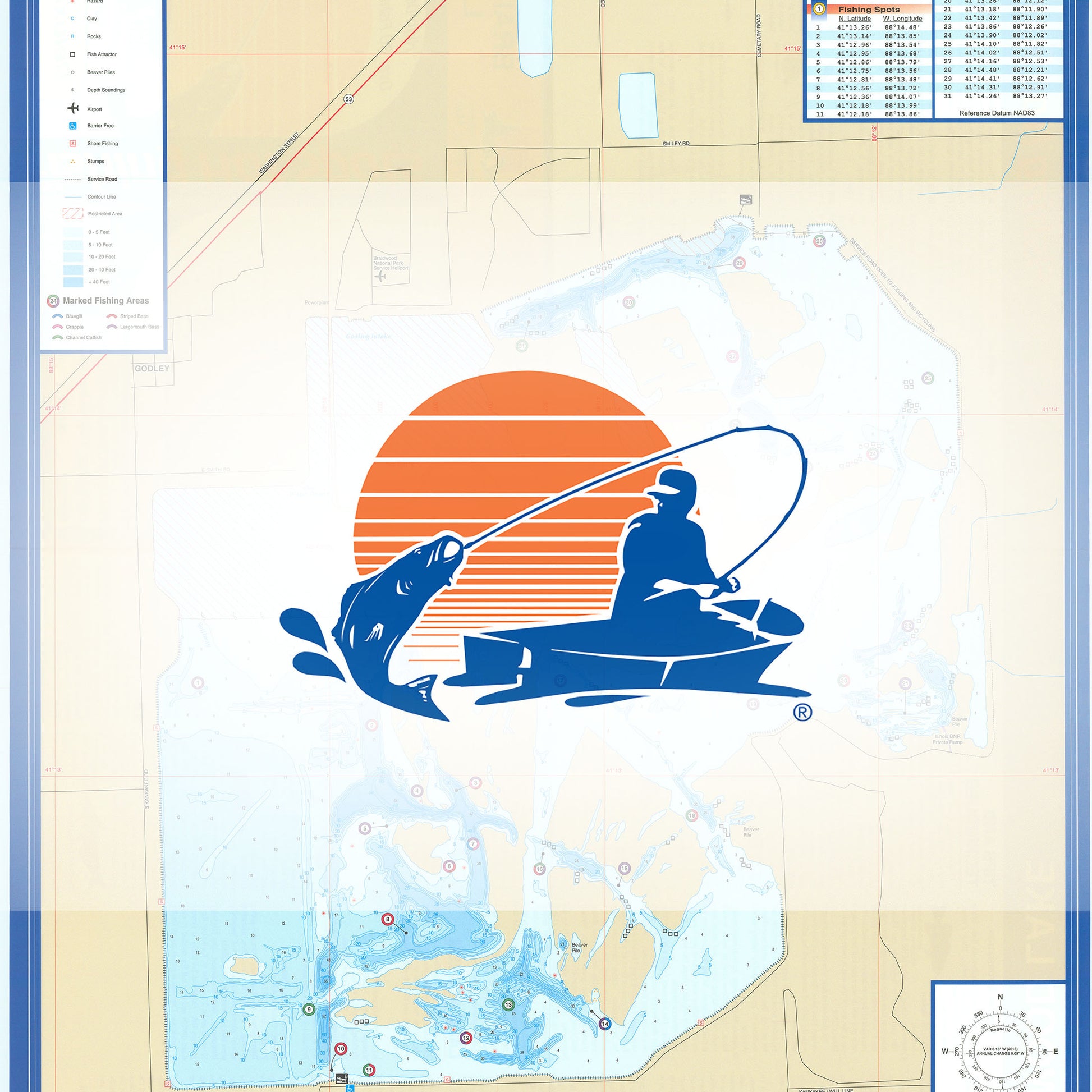 Braidwood Lake Fishing Map