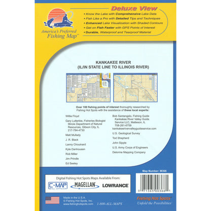 Kankakee River (IL/IN Line to Illinois River) Fishing Map