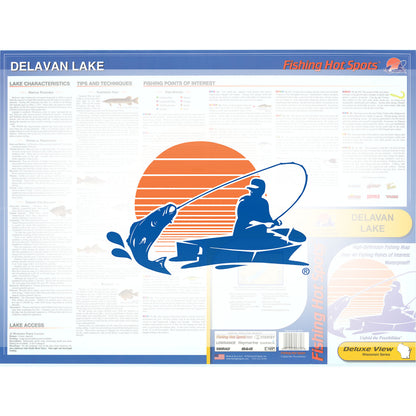 Delavan Lake (Walworth Co) Fishing Map
