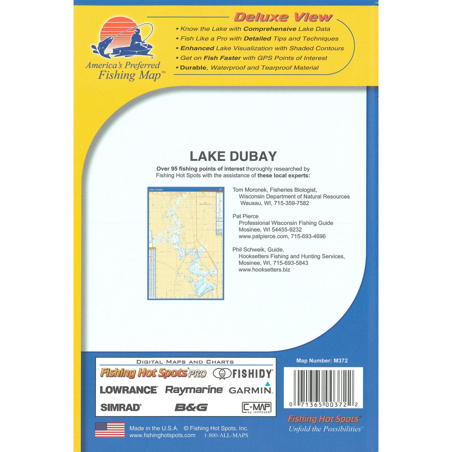Lake DuBay Fishing Map (Marathon/Portage Co)