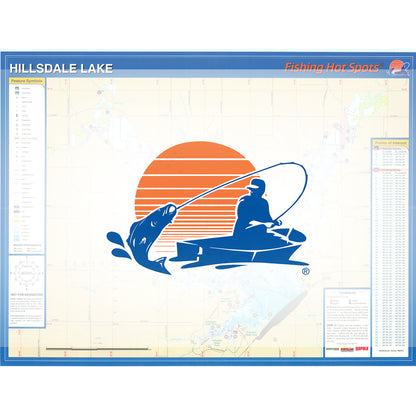 Hillsdale Lake Fishing Map