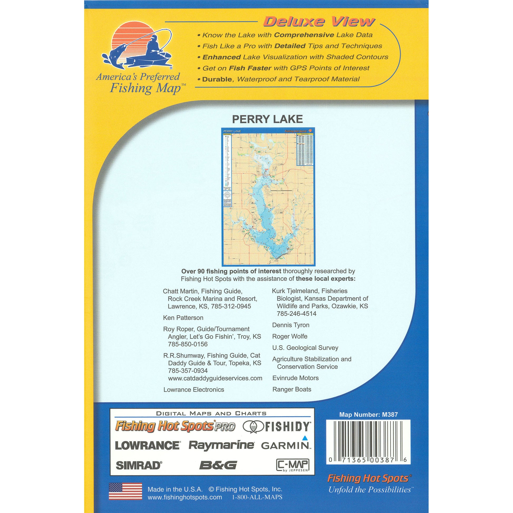 Perry Lake Fishing Map