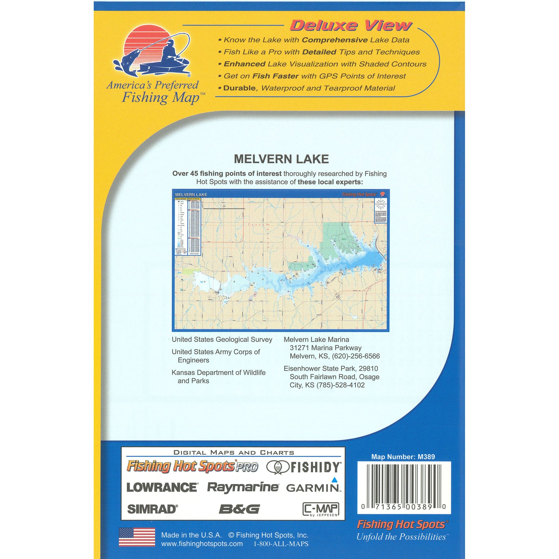 Melverne Lake Fishing Map